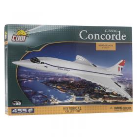 concorde G-BBDG scale 1-95 british airways IWM duxford airfield aircraft construction set for aviation lovers box main image